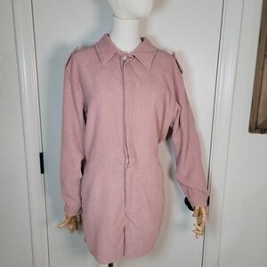 Solai The Label Dusty Pink Ribbed Romper Resort Wear Size Medium